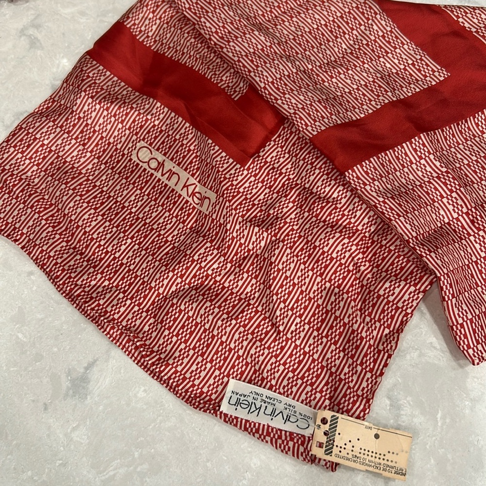 Calvin Klein Vintage Silk Scarf